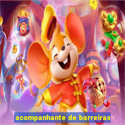 acompanhante de barreiras